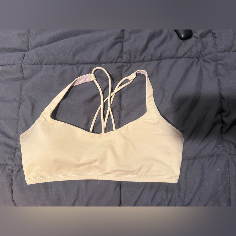 Women's Cream Strappy Bralette